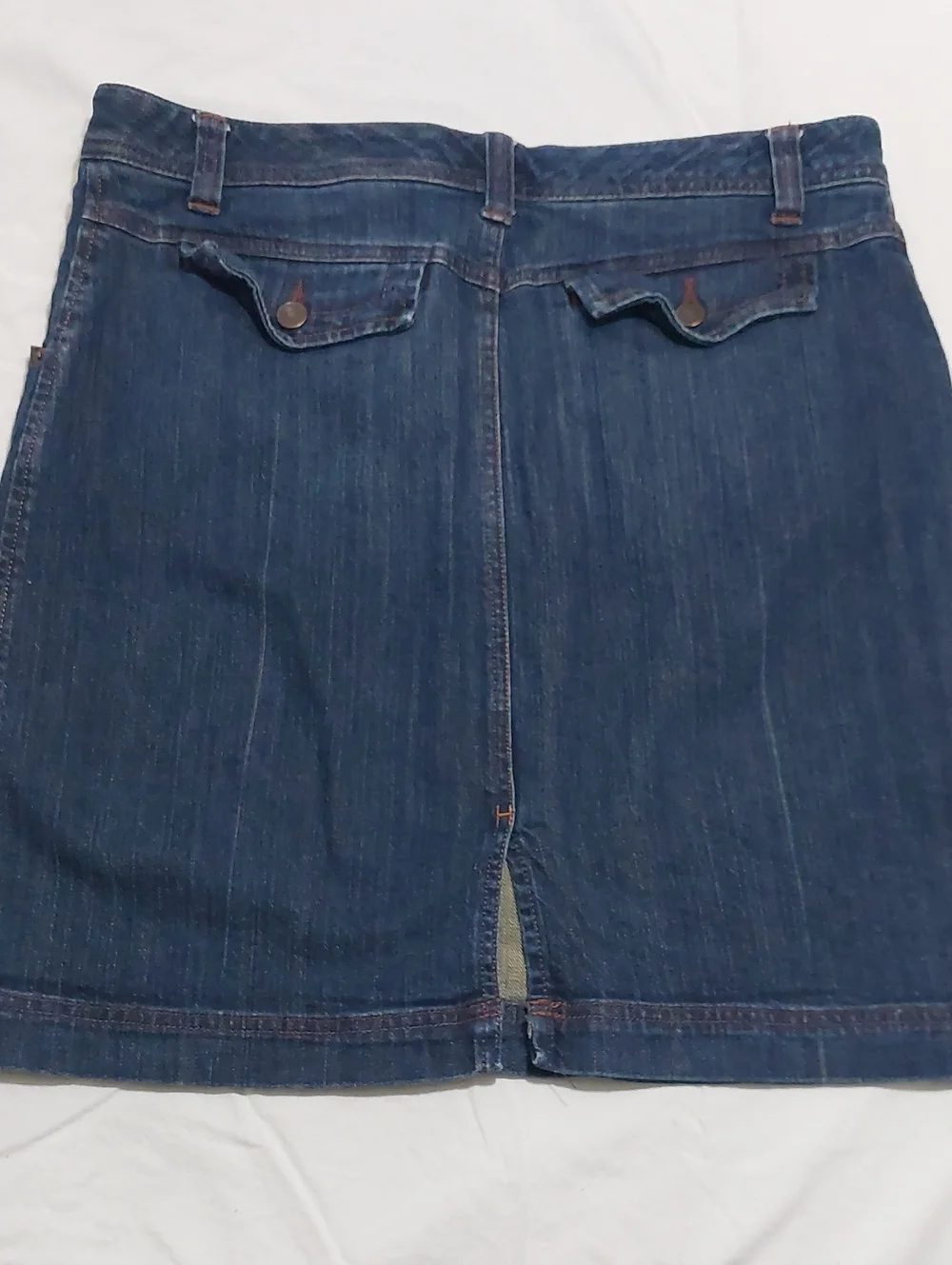 Eddie Bauer Dark Blue Denim Mini Skirt - Picture 3 of 6